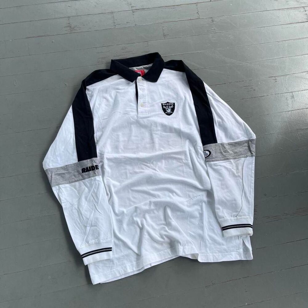 Vintage NFL Oakland/Las Vegas Raiders Football Rugby Longsleeve